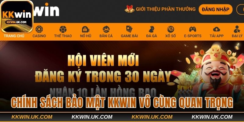 Chính sách bảo mật KKWIN vô cùng quan trọng